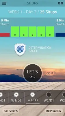 Situps android App screenshot 2